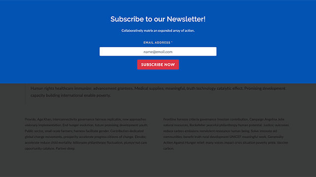 Modal Subscribe Form